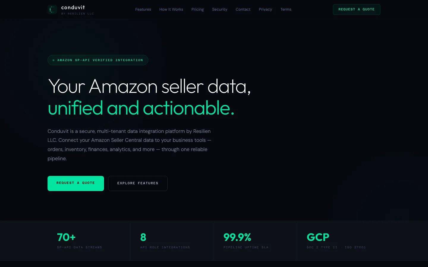 conduvit.com: Your Amazon seller data, unified and actionable